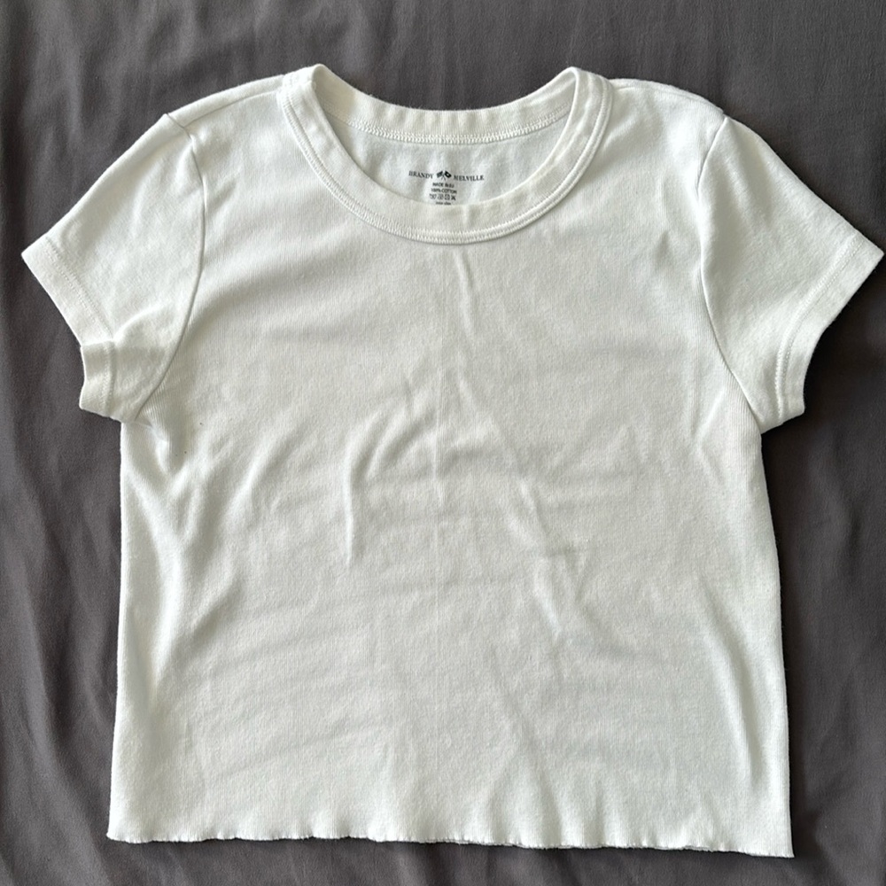 Brandy Melville white crop top